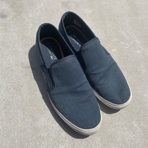 mens blue slip on sneakers